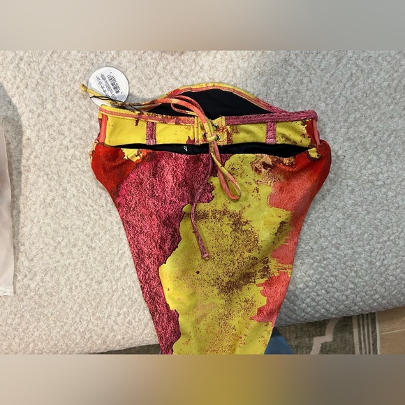 NWT Andrea Iyamah Gura Bikini Top with Corset Waist Bikini Bottom - EROs - SMALL - Picture 6 of 8